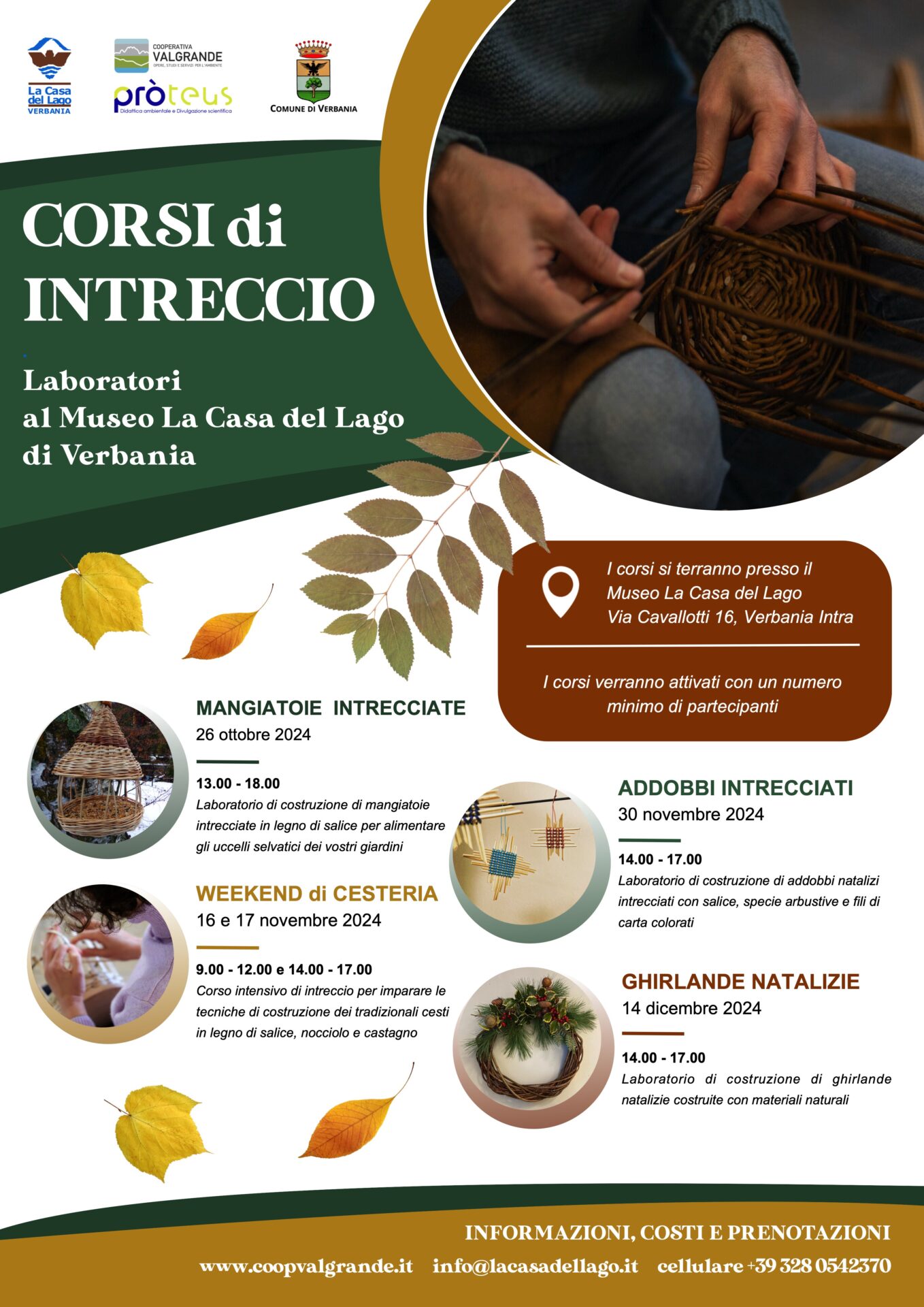 Corsi di cesteria al Museo – autunno 2024